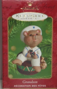 Hallmark Grandson Ornament 2001 Christmas Holiday Bera Vintage - Picture 1 of 2