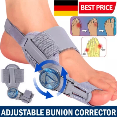 HAILICARE Hallux Valgus Bunion Straightener Orthesen Schiene Korrektor Zehenumstülpung NEU