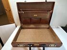 Vintage Italian EMILIO PUCCI Brown Leather Briefcase ~ with Dual Locks