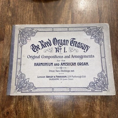 Antique Sheet Music Book. Sheet Music For Organ. The Reed Organ Treasury No. 1 - Image 1 of 4