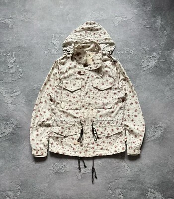 Jaqueta Marshall Artist Primavera Verão 2011 M Toda Estampada Casaco Militar com Capuz Anos 00 - Imagem 1 de 4