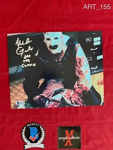 ¡FOTO FIRMADA POR MIKE GIANNELLI ALL HALLOWS EVE 8X10! ¡ARTE EL PAYASO! ¡AUTENTICIDAD BECKETT! - Imagen 1 de 1