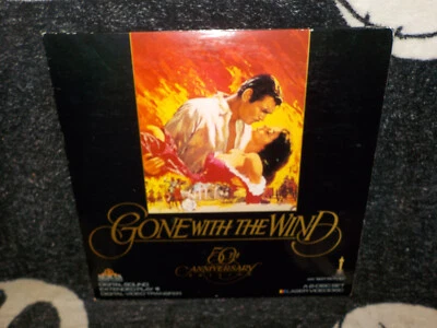 Gone With the Wind 50th Ann Ed Laserdisc LD Clark Gable Free Ship $50 Foto 1 de 3