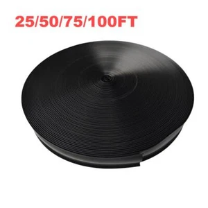 Cubierta de tornillo moldeada de vinilo negro 25/50/75/100 ft para remolque autocaravana barco cámper - Imagen 1 de 7