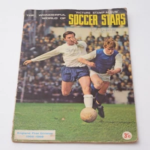 England First Division Soccer Stars 1968-1969 Picture Stamp Album Sticker Book - Picture 1 of 9