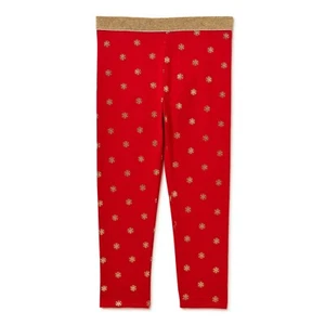 Holiday Time Baby Girls SIZE 0-3 MONTHS COLOR RED Christmas Legging NEW - Picture 1 of 5