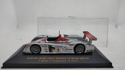 IXO Audi R8 Team Joest Winner LM  2001 NR 1  BIELLA-KRISTENSE-PIRRO  SCALA 1:43 - Immagine 1 di 4