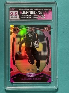 2021 Certified Rookies Mirror Pink Ja'Marr Chase RC 150/199 HGA 9.5 Gem Mint - Bild 1 von 9