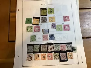 ICOLLECTZONE German State Wurttemberg Collection Used & unused CV $1500 (Col54) - Picture 1 of 8