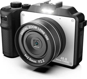 Schmidt Spiele AC-10 - 3" Screen Vlogging Camera, 32G TF Card, Black - Picture 1 of 11