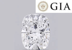Mined Cushion Cut Loose Diamond Modified Brilliant .50ct H VS1 GIA Certified - Picture 1 of 2