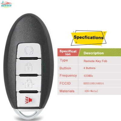 For 2016-2018 NISSAN PATHFINDER SMART KEY KEYLESS REMOTE FOB UNLOCKED S180144313 - Image 1 of 2