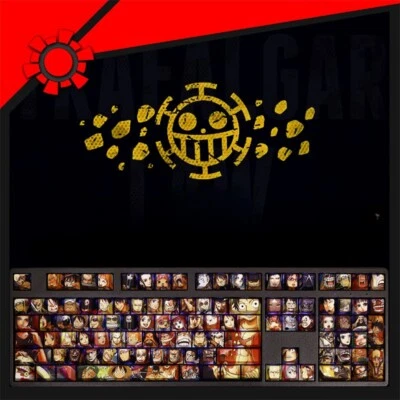Anime ONE PIECE Keycaps 108 keys Set Character Theme PBT For Cherry MX keyboard - Image 1 of 4