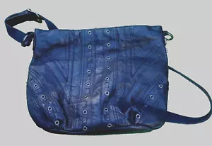 "Cabin Creek" Women’s Handbag-Black Genuine Leather Adjustable Strap/Stud accent - Picture 1 of 15