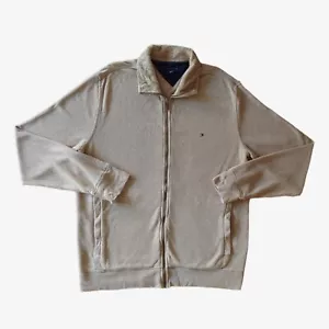 Vintage Y2K Tommy Hilfiger Fleecejacke mit Fellkragen, Smart Preppy Classic - Bild 1 von 4