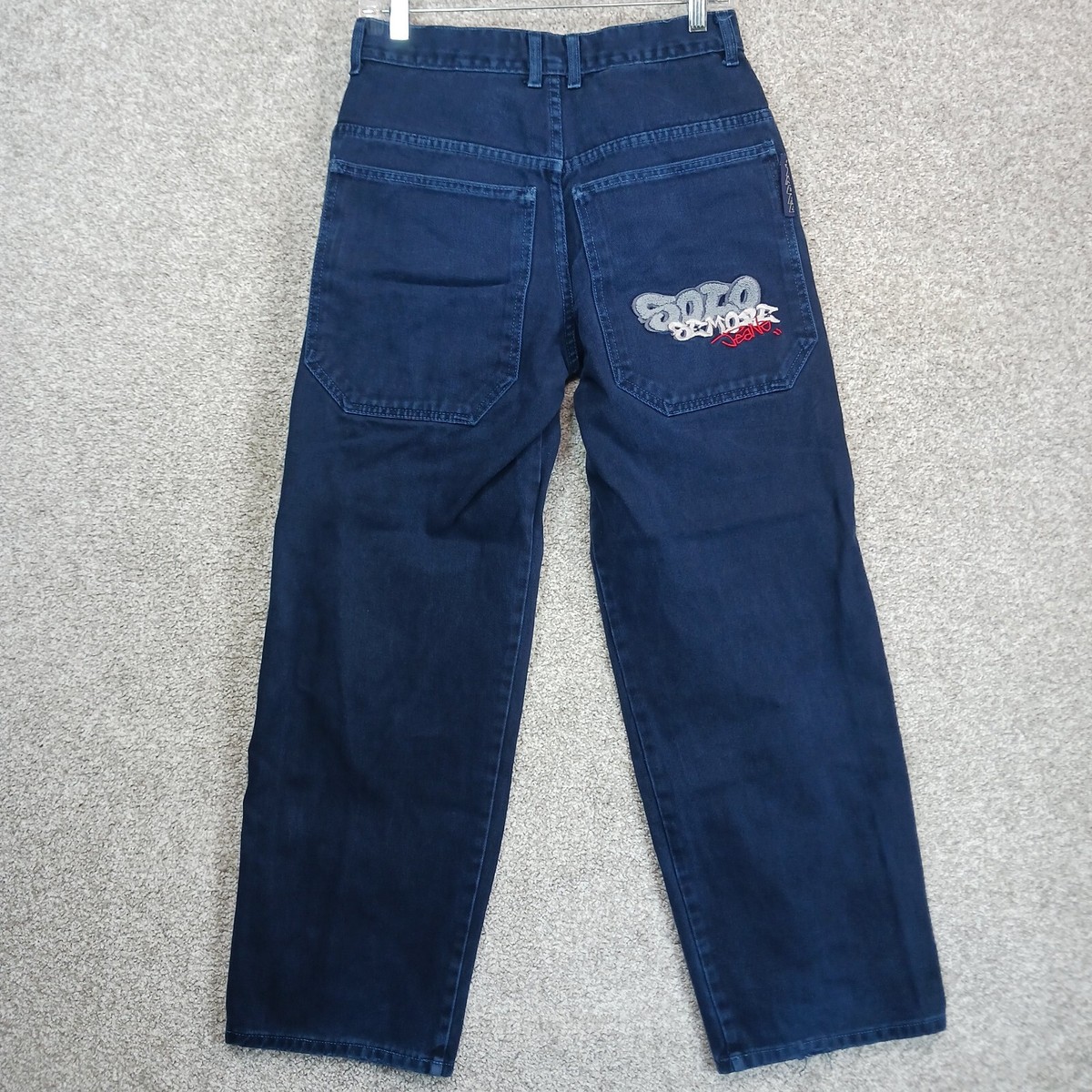 廃盤 SOLO SEMORE DENIM ワイド デニム W42 y2k 廃盤 SOLO SEMORE DENIM ワイド デニム W42 y2k スターモチーフ