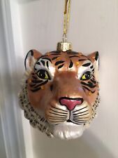 Tiger Face Christmas Ornament - NWT