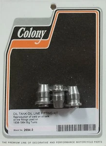 KIT DE MONTAJE DE LÍNEA DE TANQUE DE ACEITE HARLEY PANHEAD KNUCKLEHEAD UL - Imagen 1 de 1