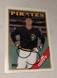 ⚾️ JIM GOTT SIGNED AUTOGRAPH 1988 TOPPS AUTO #127 PITTSBURGH PIRATES - Picture 1 of 3