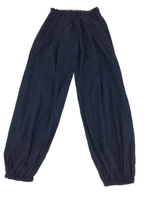 Toast Women's Woven Joggers Size M Navy Relaxed Fit Drawstring Pleated Used F1 - Image 1 of 4