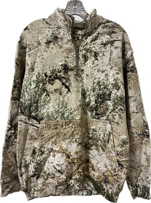 Cabela’s 1/4 Zip Long Sleeve Kangaroo Pocket Fleece Lined Pullover Mens Med NWT - Image 1 of 4