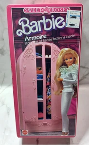 Barbie Armadio Sweet Rose Armadio Armadio #4763 NOS Vintage 1987 - Foto 1 di 9