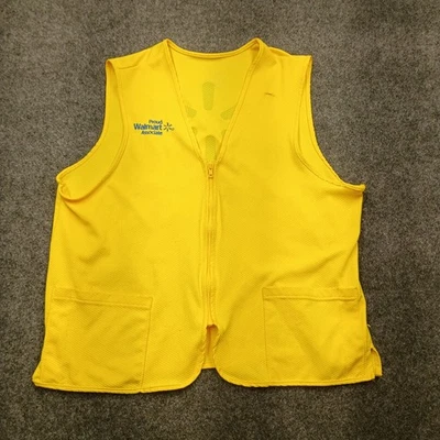 Walmart Vest Proud Associate Unisex Employee Uniform Yellow Adult Size L - Image 1 of 4