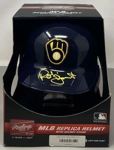Robin Yount Autograph Signed Brewers Baseball Replica MLB Helmet BAS Authentic  - Picture 1 of 5