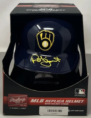 Robin Yount Autograph Signed Brewers Baseball Replica MLB Helmet BAS Authentic  - Image 1 of 4