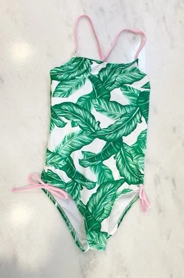 Traje de baño de una pieza Tropical Leaves para niñas talla S Foto 1 de 3