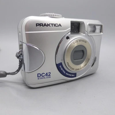 Praktica DC 42 4.0MP Compact Digital Camera Silver Tested - Image 1 of 4