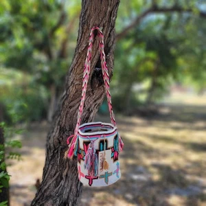Colombian 🇨🇴 Handmade Large Wayuu Tribe MANY COLORS Mochila Bucket Boho Bag - Picture 1 of 8