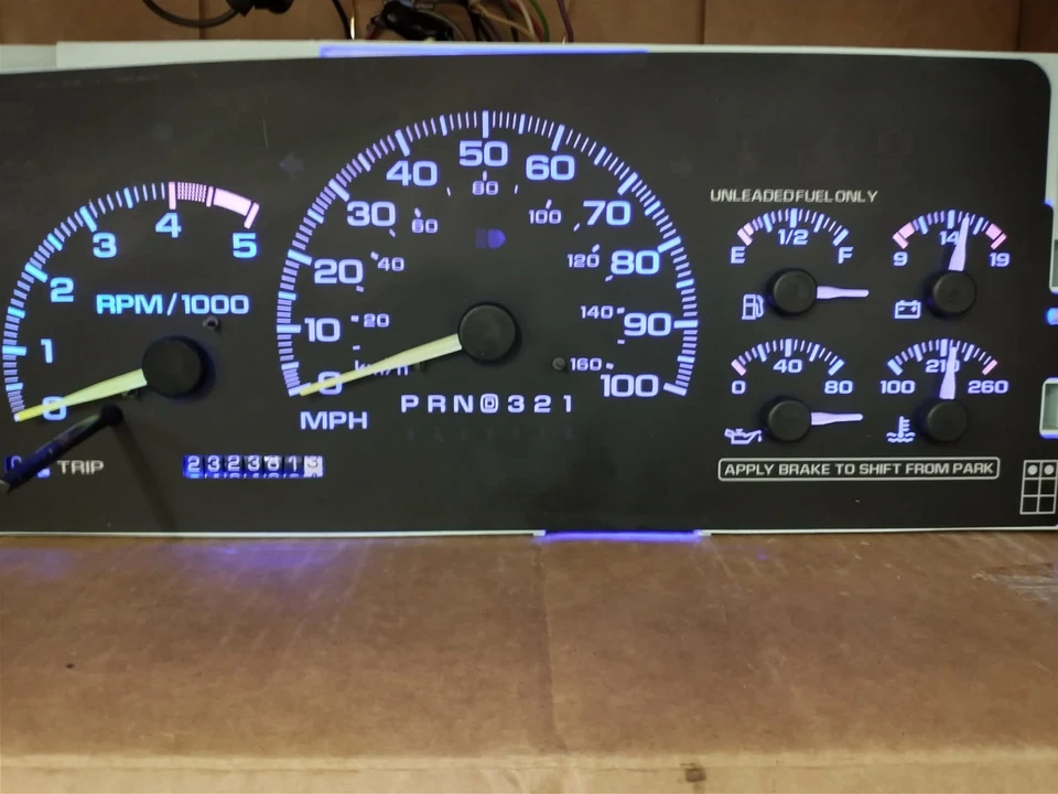 95-96 C/K ГРУЗОВИК SUBURBAN TAHOE ПРИБОРНОЙ ПАНЕЛИ SPEEDO TACH 232K ВОССТАНОВЛЕН - Изображение 1 из 4
