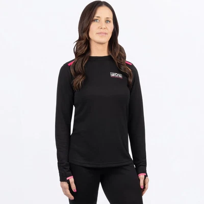 FXR WOMENS VAPOUR MERINO BASE LAYER UNDERWEAR SHIRT TOP -S -M -L- XL - 2XL - NEW - Image 1 of 4