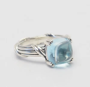 Beautiful blue topaz sterling silver Fantasies ring size 6.75 Peter Thomas Roth - Picture 1 of 4