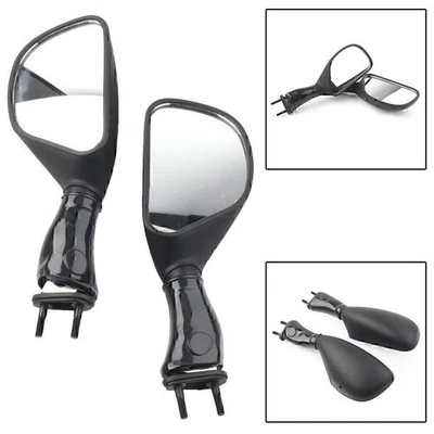 Rear View Mirror for Kawasaki Ninja 650R 2006-2008 ZX6R 1998-02 ZX9R 98-03 Black Foto 1 de 4