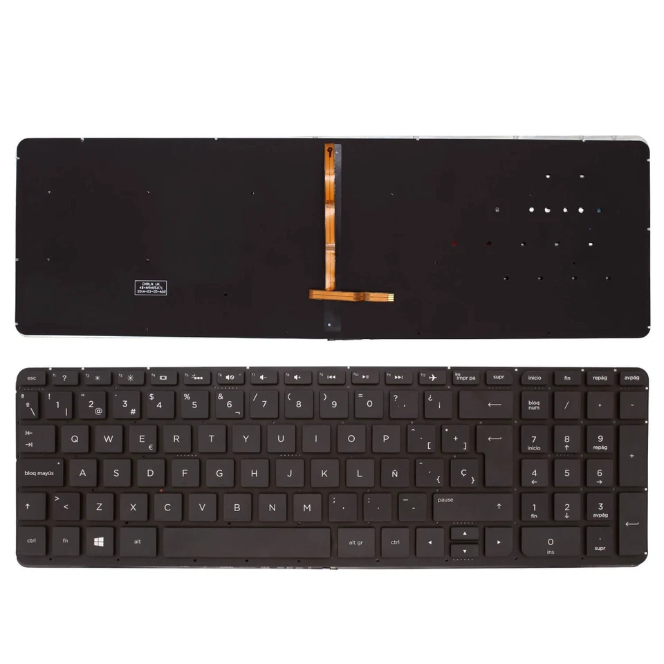 Clavier Rétroéclairé Pour Ordinateur Portable HP PAVILION17-F003NS (G7Y67EA) - Photo 1/1