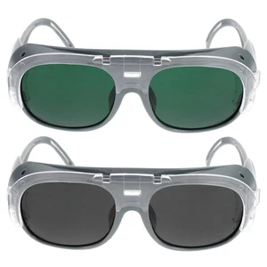 2 Piezas Gafas de Seguridad Soldadura Eléctrica A Prueba de Polvo y Salpicaduras A Prueba de Polvo - Imagen 1 de 11
