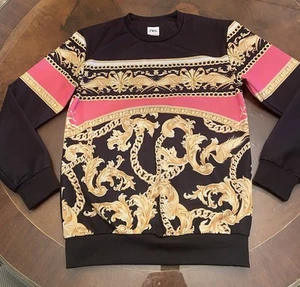 Zara Maximalist Chainlink Streetwear Bold Urban Sweatshirt Small - Picture 1 of 10