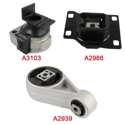 Juego de montaje de motor de 3 piezas para Ford Focus 2005 2006 2007 2,0 L A5312 A2939 A2986 Foto 1 de 4