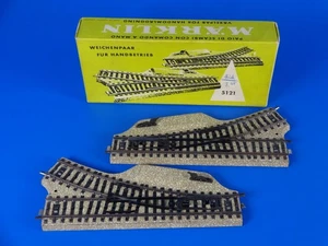 MARKLIN H0 - 5121 - Par de interruptores manuales rectos - pista M (12)/ CAJA - EN MUY BUEN ESTADO - Imagen 1 de 3