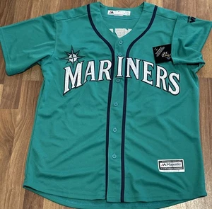 Ken Griffey Jr Seattle Mariners Majestic Cool Base Jersey Stitched Mens XL NEW - Picture 1 of 12