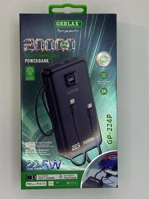 NEW FAST CHARGING 20000mAh Power Bank Battery Pack - Black (Dual Fast Charge) - Image 1 of 4