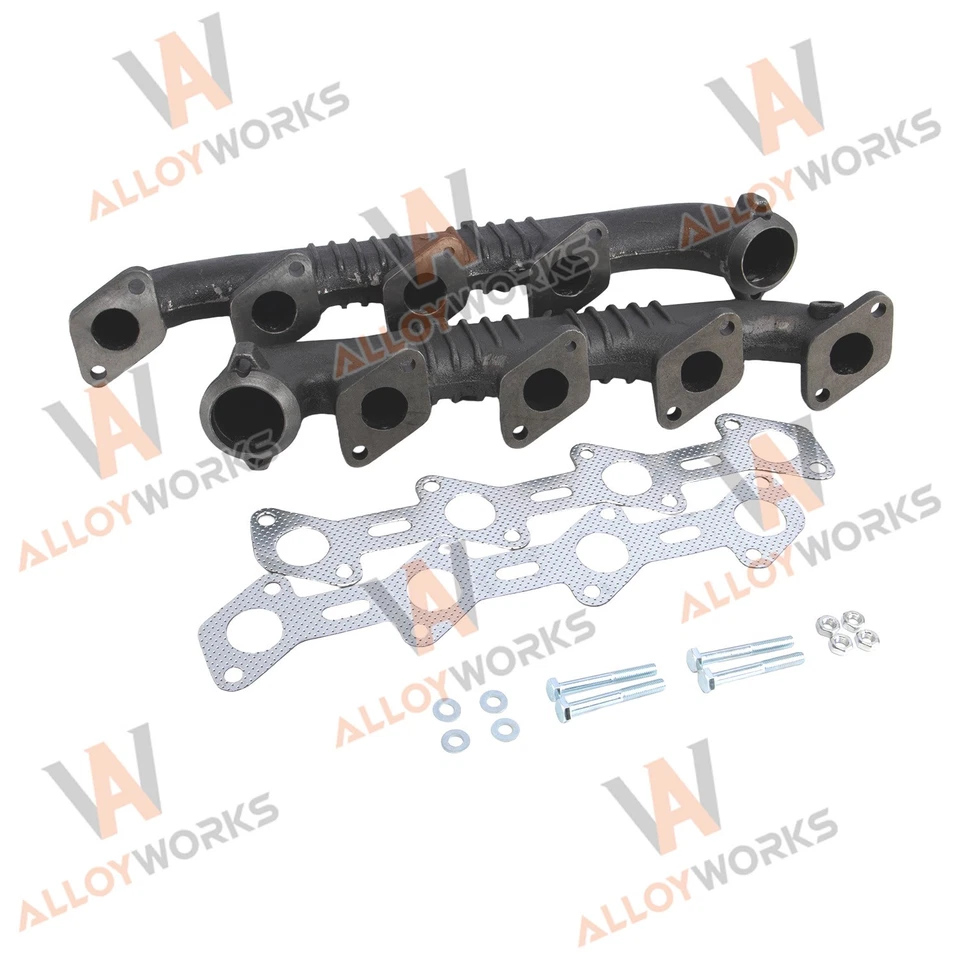 Pair Left & Right Exhaust Manifold Kit For Ford F-250 F350 E450 Super Duty 6.0L - Image 1 of 4
