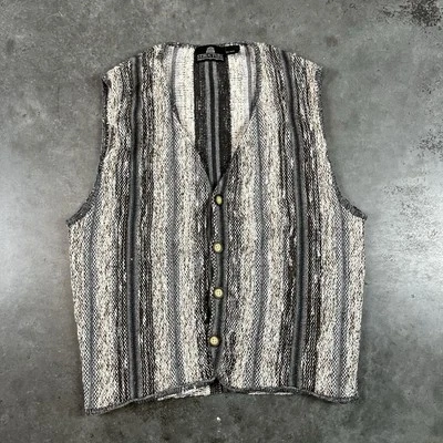 Structure Vest Mens Medium Multicolored Coogie Style Vintage 90s Preowned - Image 1 of 4