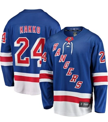 Camiseta deportiva de jugador réplica azul Kaapo Kakko Fanatics de los New York Rangers para hombre 2XL Foto 1 de 4