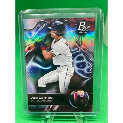 2023 Bowman Platinum Top Prospects #TOP-50 Joe Lampe Red 5/5 Cleveland Guardians - Image 1 of 2