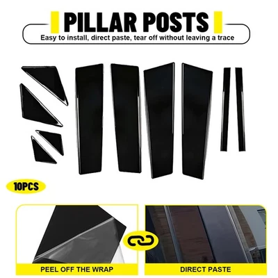 Cubiertas molduras de puerta de poste de pilar negro para Mazda 3 Axela 2014-2018 Foto 1 de 4