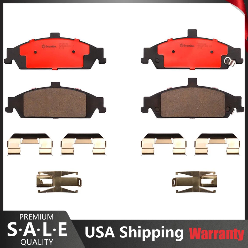 Juego de pastillas de freno Brembo delanteras NAO de cerámica para Chevy Malibu Oldsmobile Cutlass Alero Foto 1 de 2