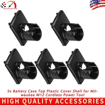 BEST-PARTS-BEST-SERVICE 5/10x Battery Case Top Plastic Cover Shell for Milwaukee M12 Cordless Power Tool
